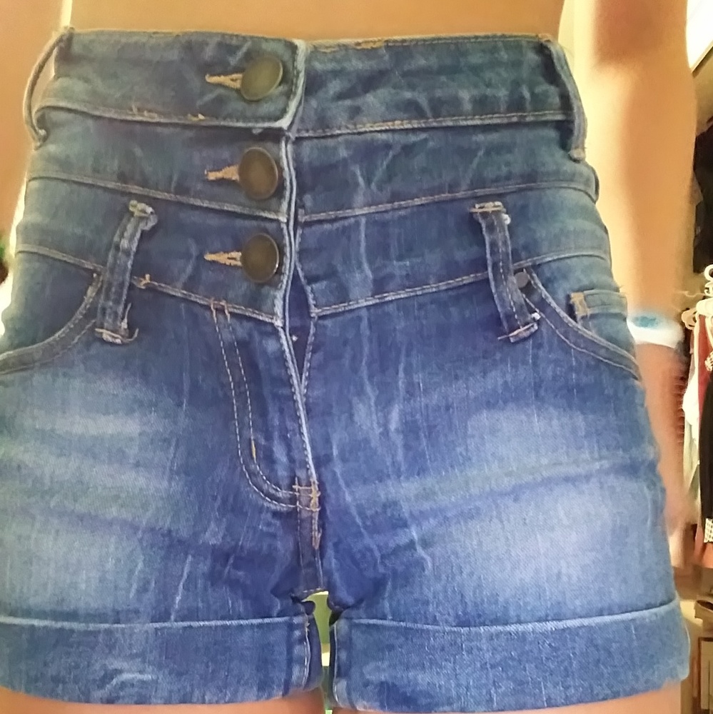 High waisted shorts